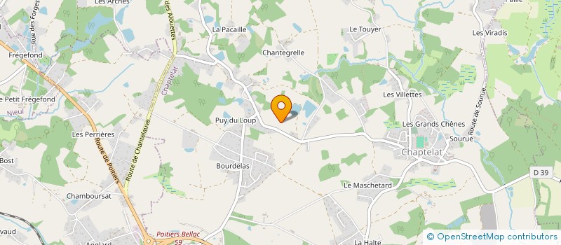 localisation de l'entreprise SCI LES ACACIAS DE CHANTEGRELLE à CHAPTELAT