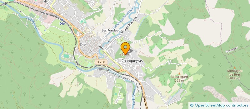 localisation de l'entreprise SCI LES ACACIAS DE DIE à DIE