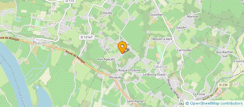 localisation de l'entreprise SCI LES ACACIAS DE MONTALIVET  TABANAC