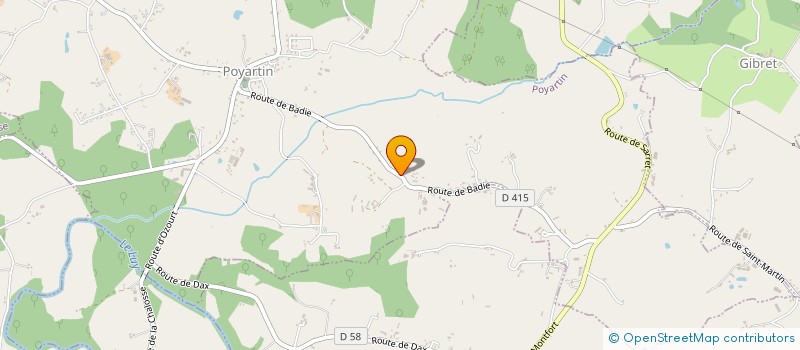 localisation de l'entreprise SCI LES ACACIAS JPL  POYARTIN