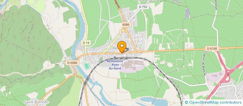 localisation de l'entreprise SCI LES ACANTHES  REMOULINS