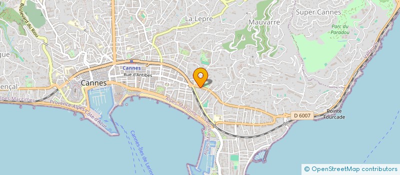 localisation de l'entreprise SCI LES ACANTHES à CANNES