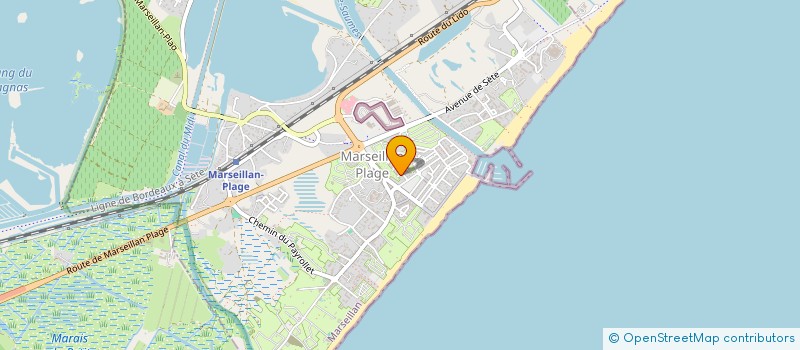 localisation de l'entreprise SCI LES ACCACIAS à MARSEILLAN