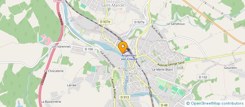 localisation de l'entreprise SCI LES ACOS à ARGENTON-SUR-CREUSE