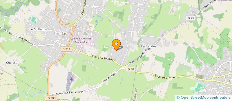localisation de l'entreprise SCI LES ACQUEDUCS  BRINDAS