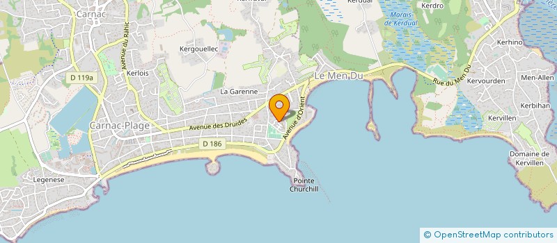 localisation de l'entreprise SCI LES ADELPHES  CARNAC