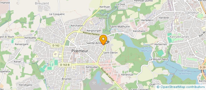 localisation de l'entreprise SCI LES AGAPANTHES à PLOEMEUR