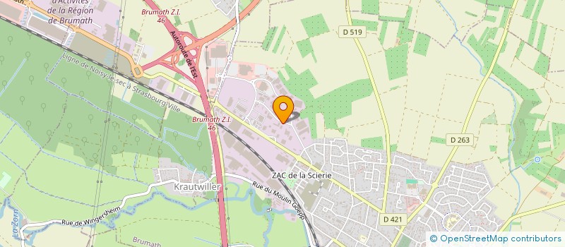 localisation de l'entreprise SCI LES AGAPANTHES  BRUMATH