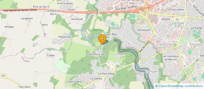 localisation de l'entreprise SCI LES AGAPANTHES DU VINCIN  ARRADON