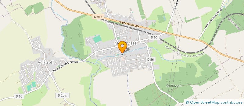 localisation de l'entreprise SCI LES AGATHES  METZERVISSE