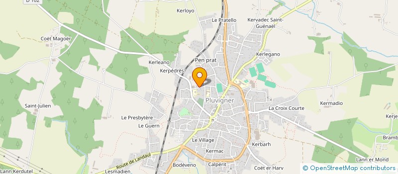 localisation de l'entreprise SCI LES AGAVES BLEUS  PLUVIGNER