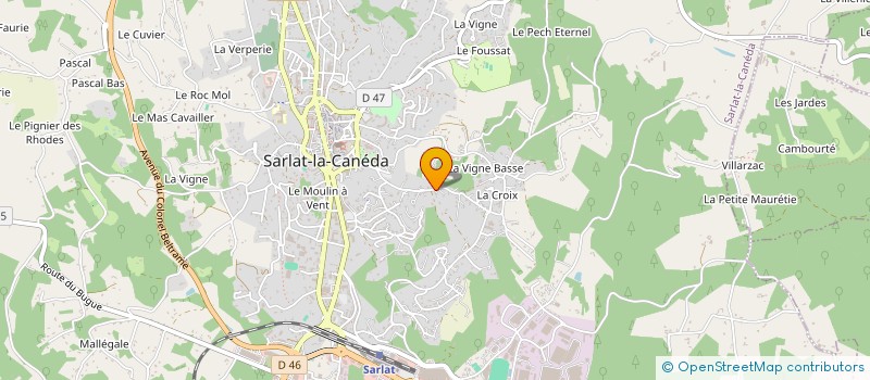 localisation de l'entreprise SCI LES AGRIATES à SARLAT-LA-CANEDA