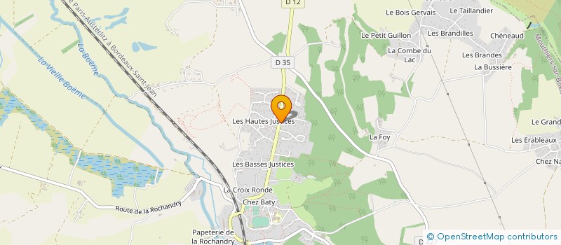 localisation de l'entreprise SCI LES AGRIERS à MOUTHIERS-SUR-BOEME