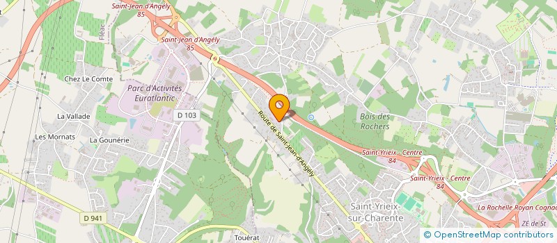 localisation de l'entreprise SCI LES AIGLES à SAINT-YRIEIX-SUR-CHARENTE