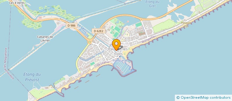 localisation de l'entreprise SCI LES AIGRETTES à PALAVAS-LES-FLOTS