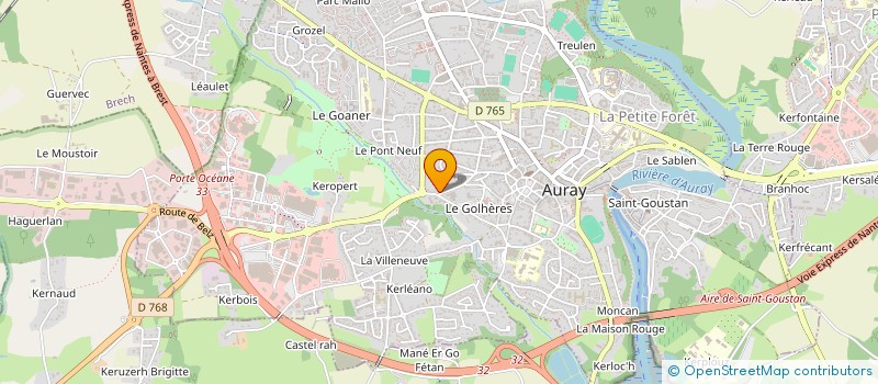 localisation de l'entreprise SCI LES AIGRETTES à AURAY