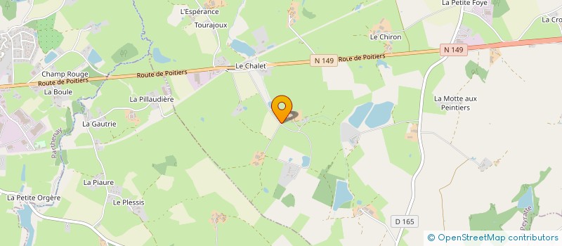 localisation de l'entreprise SCI LES AIGRETTES  PARTHENAY