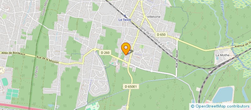 localisation de l'entreprise SCI LES AIGRETTES  LE TEICH