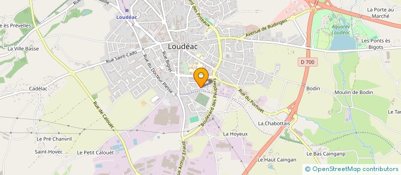 localisation de l'entreprise SCI LES AIGRETTES à LOUDEAC