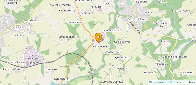 localisation de l'entreprise SCI LES AIGRETTES  DIRINON