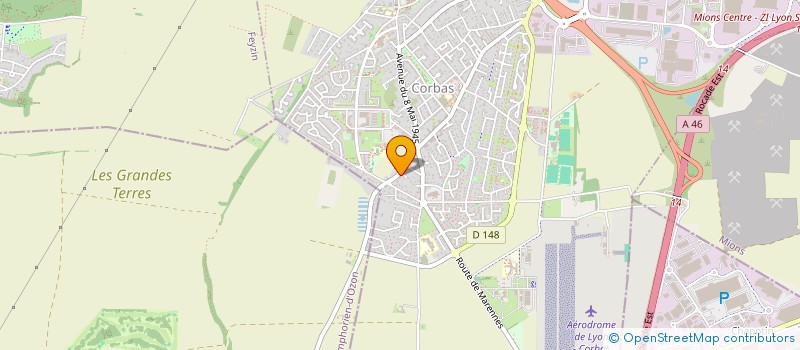 localisation de l'entreprise SCI  LES AIGUIERES à CORBAS