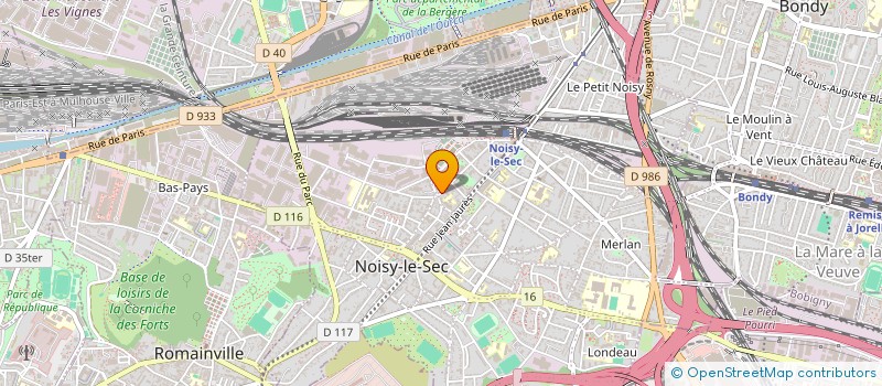 localisation de l'entreprise SCI LES AILES à NOISY-LE-SEC