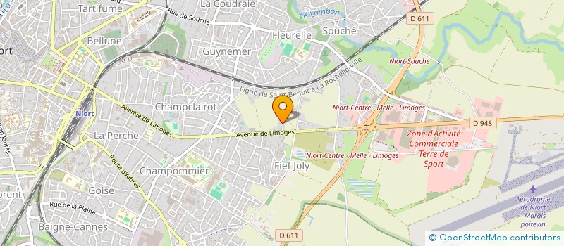 localisation de l'entreprise SCI LES AILES D'ANTAN  NIORT