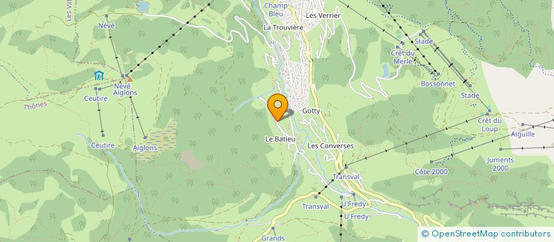 localisation de l'entreprise SCI LES AIRELLES à LA CLUSAZ