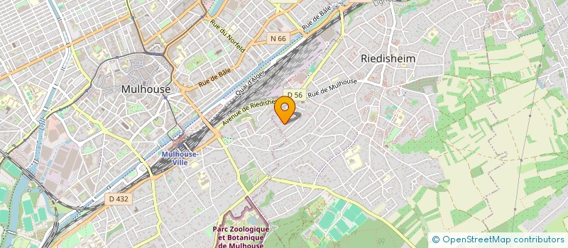 localisation de l'entreprise SCI LES AIRELLES  MULHOUSE