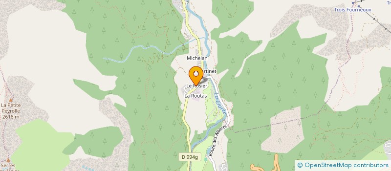 localisation de l'entreprise SCI LES AIRELLES  VAL-DES-PRES