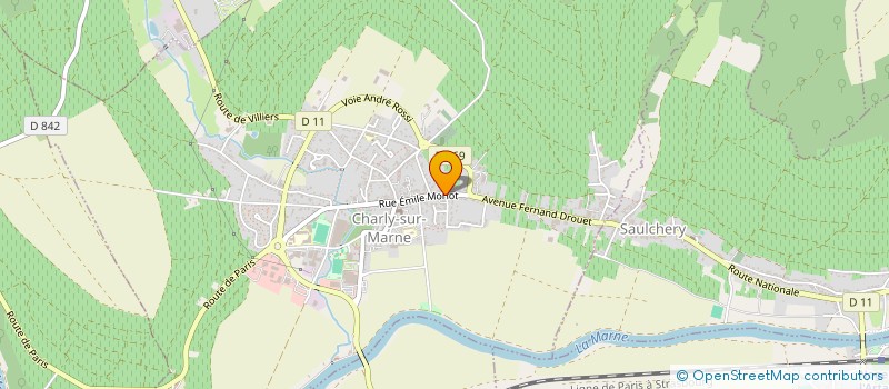 localisation de l'entreprise SCI LES AIRELLES DE CHARLY  CHARLY-SUR-MARNE