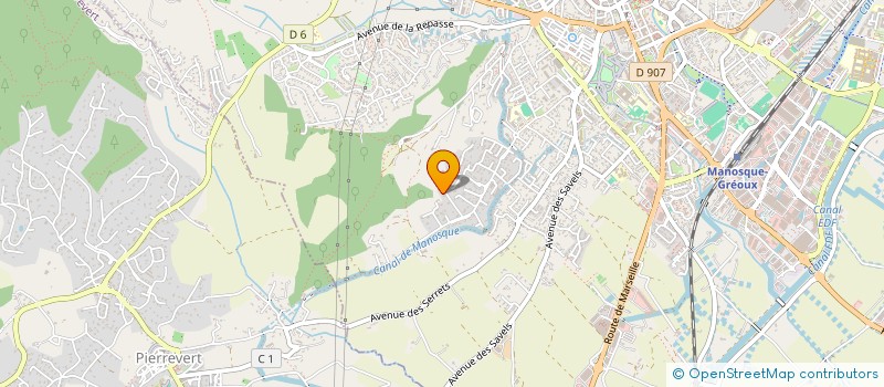 localisation de l'entreprise SCI LES AIRES à MANOSQUE