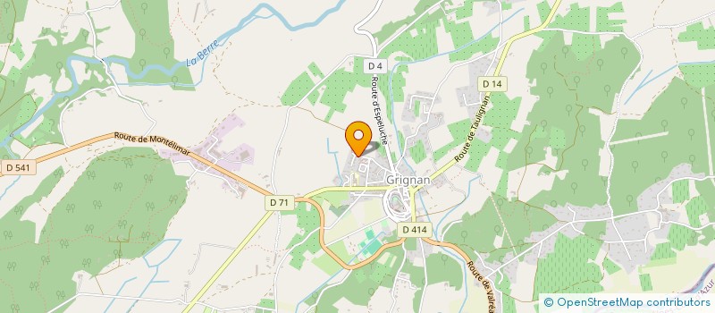 localisation de l'entreprise SCI LES AIRES  GRIGNAN