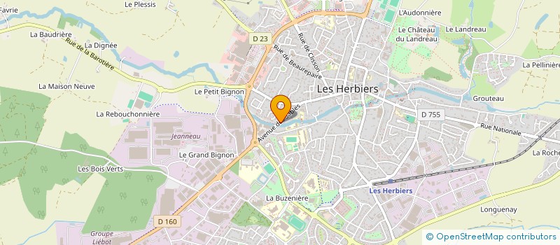 localisation de l'entreprise SCI LES AJONCS à LES HERBIERS