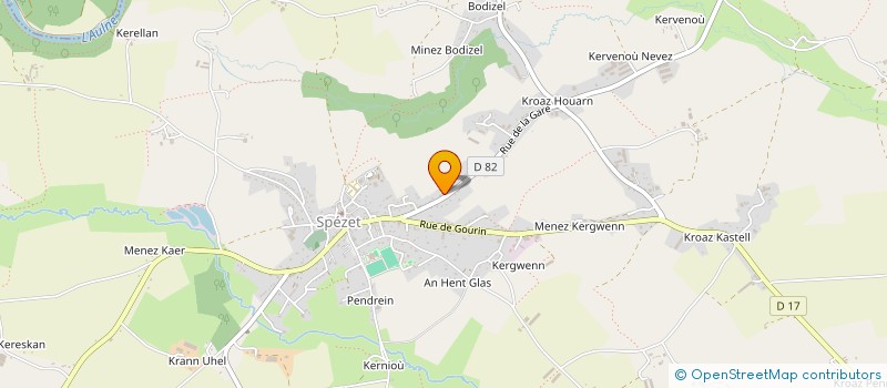 localisation de l'entreprise SCI LES AJONCS  SPEZET