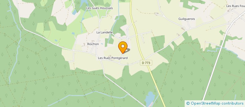 localisation de l'entreprise SCI LES AJONCS  PAIMPONT