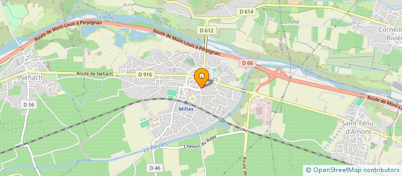 localisation de l'entreprise SCI LES ALBERES  MILLAS