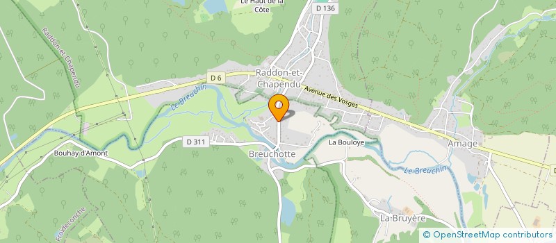 localisation de l'entreprise SCI LES ALBERES  BREUCHOTTE