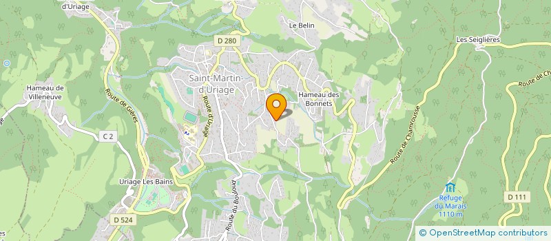 localisation de l'entreprise SCI LES ALBERGES  SAINT-MARTIN-D'URIAGE