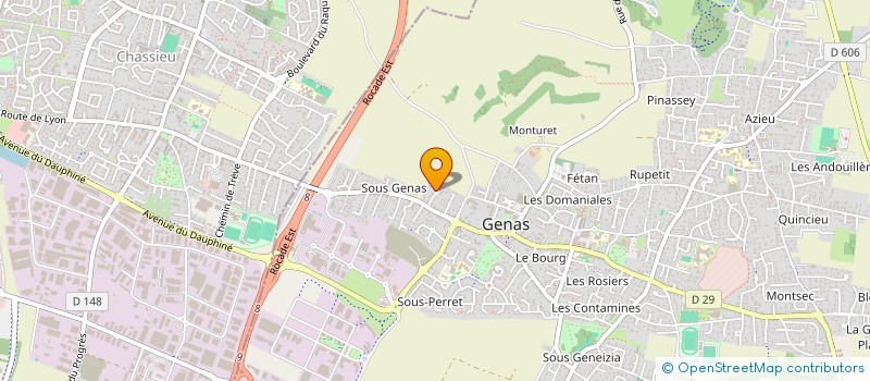 localisation de l'entreprise SCI LES ALBIEZ  GENAS