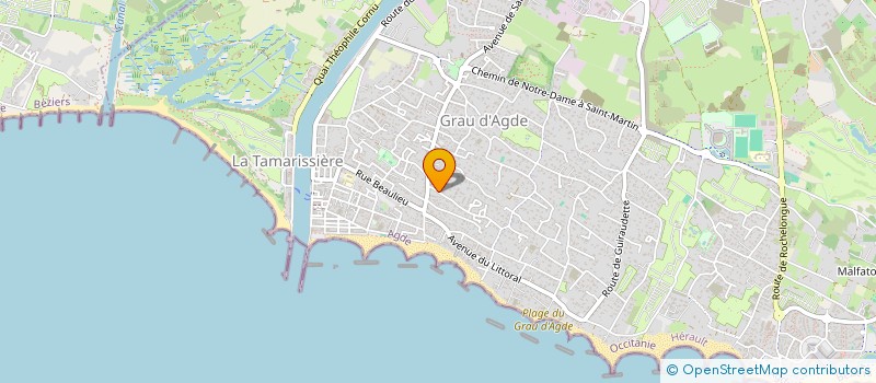 localisation de l'entreprise SCI LES ALBIZIAS DU SUD  AGDE