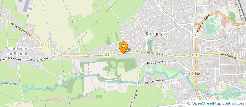 localisation de l'entreprise SCI LES ALCEAS à RIORGES