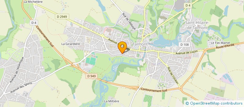 localisation de l'entreprise SCI LES ALGUES  TALMONT-SAINT-HILAIRE