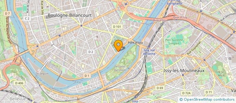 localisation de l'entreprise SCI LES ALIBERTS à BOULOGNE-BILLANCOURT