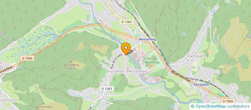 localisation de l'entreprise SCI LES ALISIERS  HUSSEREN-WESSERLING