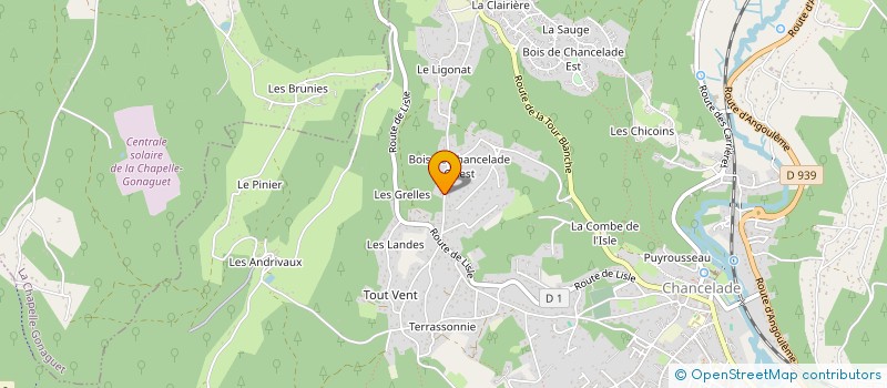 localisation de l'entreprise SCI LES ALISIERS  CHANCELADE