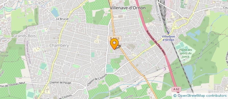 localisation de l'entreprise SCI LES ALIZEES 1  VILLENAVE-D'ORNON