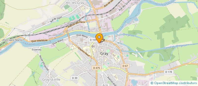 localisation de l'entreprise SCI LES ALIZEES à GRAY