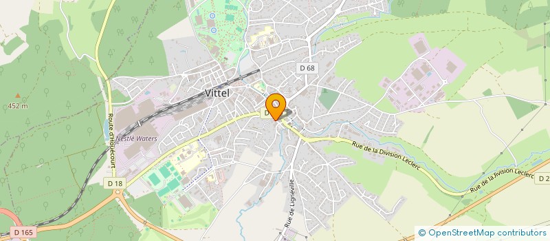 localisation de l'entreprise SCI LES ALIZEES  VITTEL