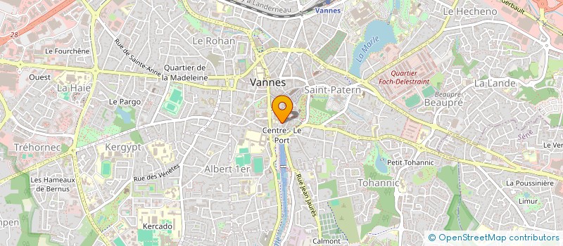 localisation de l'entreprise SCI LES ALIZES à VANNES